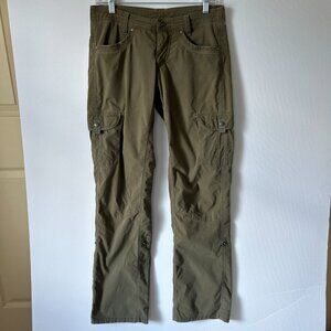 Kuhl Splash Roll Up Pant Hiking Outdoor Stretch Tan Womens 4 Reg